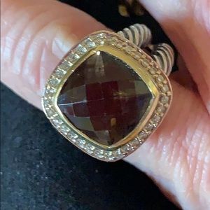 David Yurman Albion quartz 2 tone ring